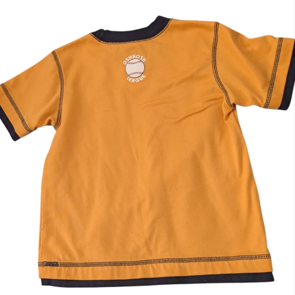 Vintage OshKosh B'gosh‎ Youth Baseball League Ringer Tee 4T